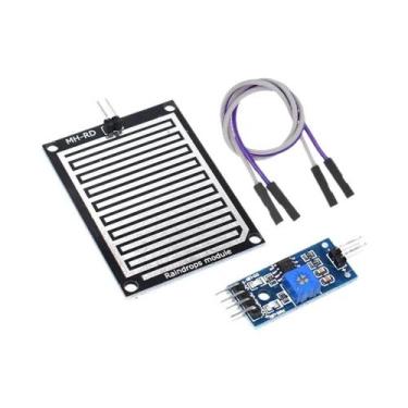 Imagem de Módulo Sensor De Detecção De Água Da Chuva Para Arduino Com Controle D