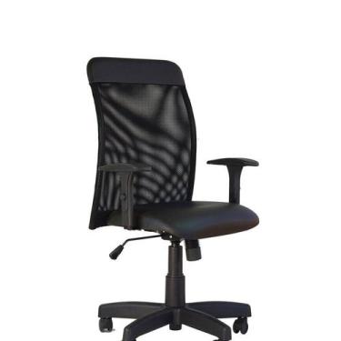 Imagem de Cadeira Giratória Martiflex Sun Diretor Tela com Braço - Sun1132pt25pt