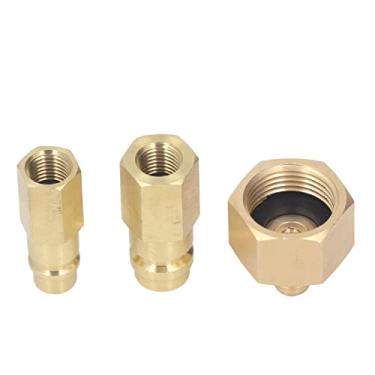Imagem de HEEPDD Peças do Adaptador de Conversão CA, Adaptador de Encaixe para R134A, Inclui Acessórios de Alta e Baixa Tensão, Ideais para Sistemas de Ar Condicionado Automotivo Peças do de Conversão CA, Cobre