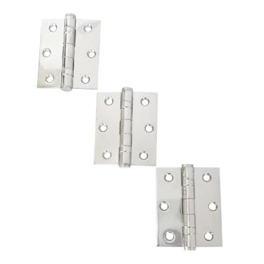 Imagem de DECORPLACE, Dobradiças Para Portas Aço Inox 304 3,0" × 2,5" × 2 mm - 3 UN