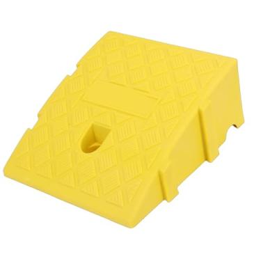 Imagem de SUNGOOYUE Rampa de Meio-fio, 2 PCS 13 Cm de Altura 4409 Lbs Capacidade de Carga Rampa de Carro PE para Serviço Pesado Com Superfície Antiderrapante e Design Interligado para Motocicletas, (yellow)
