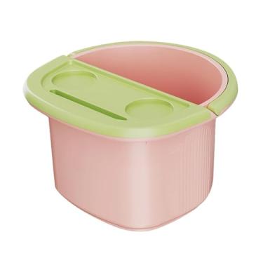 Imagem de KiBcsLic Banheira de Imersão para os Pés, Multifuncional, para Homens e Mulheres, Ideal para Piqueniques, Camping e Viagens, Rosa