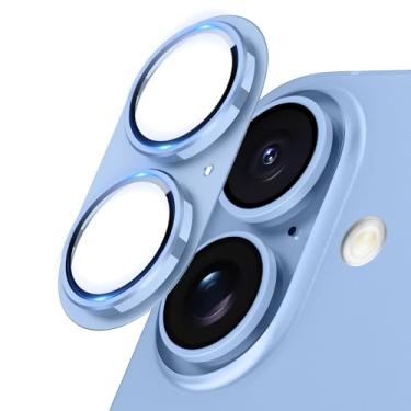 Imagem de Jeluse Compatível com protetor de lente de câmera para iPhone 17, protetor de tela de câmera de vidro temperado ultra claridade de liga de alumínio de metal