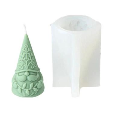 Imagem de Molde De Silicone Para Vela De Natal 3D, Padrão De Inverno Do Papai No