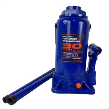 Imagem de Macaco Garrafa Hidráulico 30 Toneladas Feron Reforçado para Elevação Pesada Automotiva, Industrial e Profissional