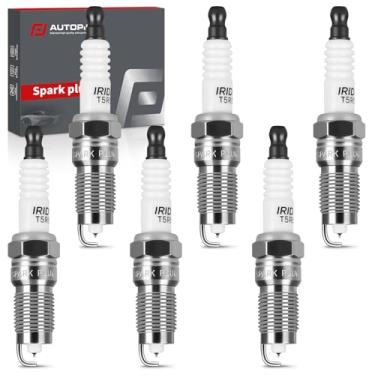 Imagem de Conjunto de 6 velas de ignição de irídio 7316 - Compatível com Ford, Mercury, Lincoln, Land Rover e Mazda - F-150 1998-2008, E-150, E-250, Explorer, Mustang, Ranger, Cougar, Monterey, LR3, Continental