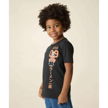 Imagem de Camiseta Infantil Manga Curta Naruto Tam 4 a 10-05560, 6, Preto