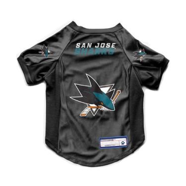 Imagem de Littlearth Camiseta unissex adulto NHL San Jose Sharks stretch para animais de estimação, cor do time, GG