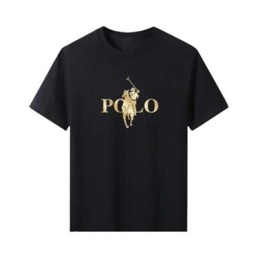 Imagem de Camiseta Masculina Slim Fit Casual De Negócios De Manga Curta Respiráv