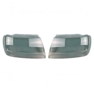 Imagem de Compatível com jeep grand cherokee 1999-2005 farol capa escudo abajur transparente caso de vidro substituir lente primária(A Piar)
