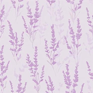 Imagem de VaryFloral Papel de parede floral lavanda descasque e cole romântico roxo provença lavanda papel de parede para quarto de meninas elegante flor violeta papel de parede papel de contato botânico para