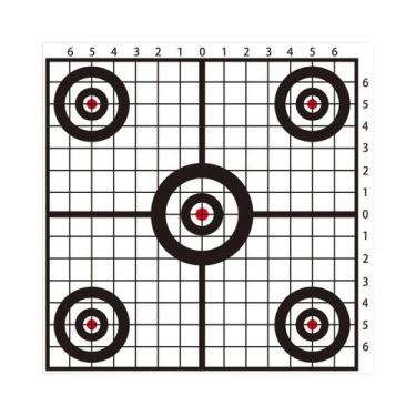 Imagem de Adesivos De Alvo Para Prática De Tiro Em Preto E Branco 8 Polegadas 20
