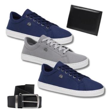 Imagem de Kit Leve Mais po Menos 3 Tênis Masculino + Cinto + Carteira - Bless Ac