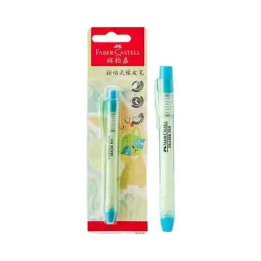 Imagem de Borracha Portátil Em Forma De Lápis Rosa, Azul E Verde Para Escola, Es