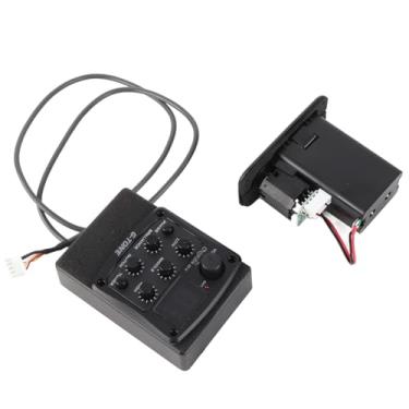 Imagem de Taruor 3 Banda EQ Guitarra Acústico Pre -amplificador Piezo Pickup Equalizador de Sintonizador LCD, Controle de Tom e Volume, Variação Frequência Ampla 20 Hz a 20 KHz Com LED