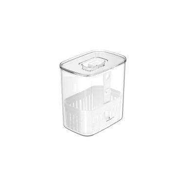 Imagem de Organizador De Temperos Para Geladeira Com Cesto Clear Fresh Ou 1,5 Litros Cor:natural