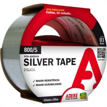 Imagem de Adere Fita Adesiva Silvert. 45X5M Prata