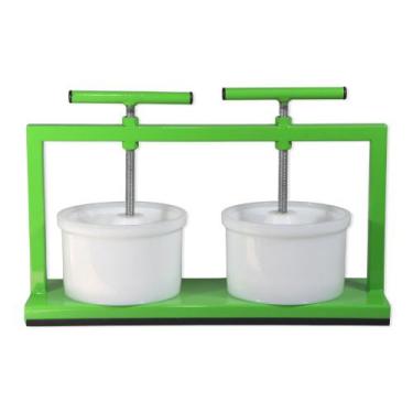 Imagem de Prensa Ferro + 2 Formas MP-1000 Produção de Queijo Dupla - Pontual Uti