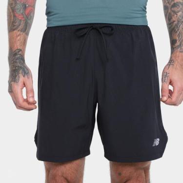 Imagem de Short New Balance Run Club 7 Masculino, Preto, P