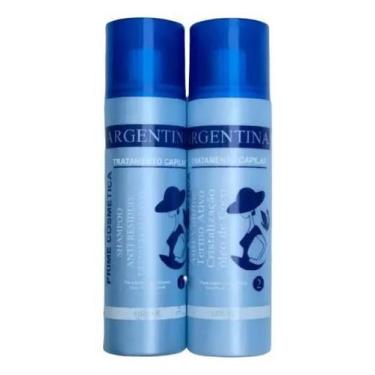 Imagem de Kit Escova Progressiva Argentina Shampoo E Redutor De Volume