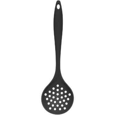 Imagem de Escumadeira de Silicone preto-Mimo Style, Preto