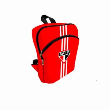 Imagem de Mochila São Paulo Futebol Clube Escolar Tamanho Infantil (Vermelha) - 
