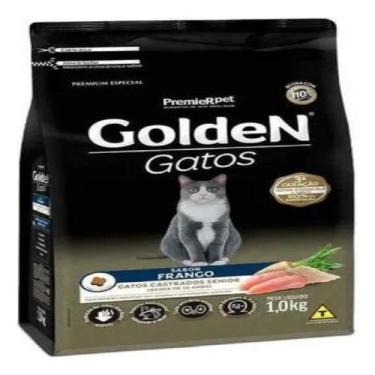 Imagem de Ração Golden para Gatos Sênior Castrados Sabor Frango 1 Kg - PremieRpe