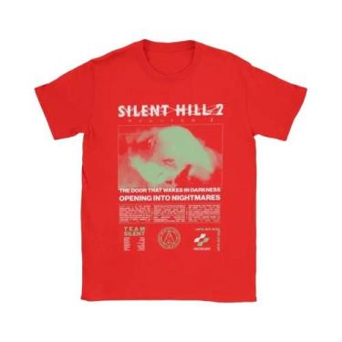 Imagem de Camiseta Masculina Silent Hill 2 De Algodão Casual Com Manga Curta E G