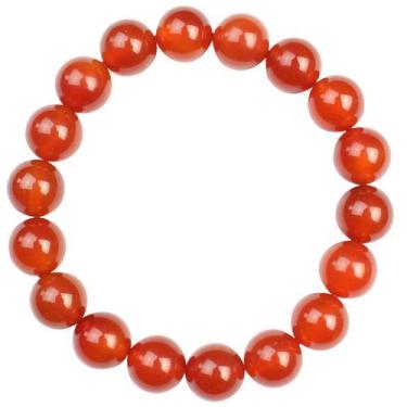 Imagem de Pulseira Red Agate Bead 8mm para homens e mulheres 23 miçangas - yiwei