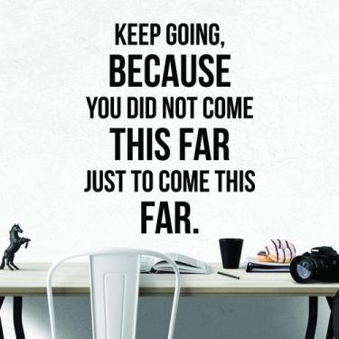 Imagem de Adesivo de parede Motivational Quote Keep Going 33x40cm PVC - yiweisai