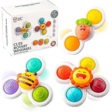 Imagem de Suction Cup Spinner Toys Dimple Fidget Baby Bath Toys - Gloome Store