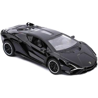 Imagem de Carro de brinquedo modelo de metal Lamborghini Sian FKP37 com luz e so