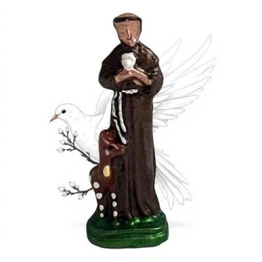 Imagem de São Francisco de Assis Colorido 5 cm  Fé  Humildade  Proteção - Estrel