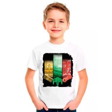 Imagem de Camiseta SUPER NINTENDO Games Jogos Moda Infantil Roupa Criança 01 - D
