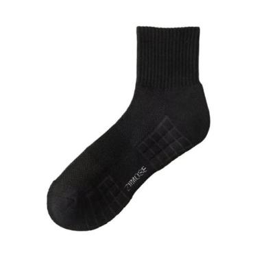 Imagem de Meias De Algodão Veludo Masculinas De Cano Médio, Pacote Com 4, 5 Ou 1