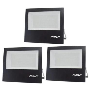 Imagem de Refletor Led Avant 150W 6500k Bivolt Preto 3 Unidades
