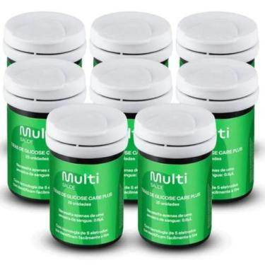 Imagem de Kit 200 tiras de glicose glicocheck care plus - multi saúde