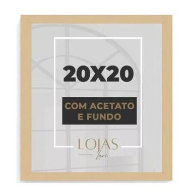 Imagem de KIt 10 Moldura Quadro 20x20cm Com Acetato Poste Certificado fotos Imag