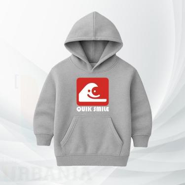 Imagem de Moletom Infantil Premium Quik Smile Moleton estampado Menino Menina Inverno Blusão Casaco de frio-Unissex