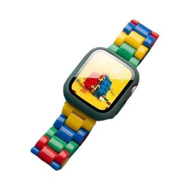 Imagem de Capa De Silicone Com Pulseira De Resina Cor Doce Para Apple Watch 41mm