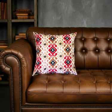 Imagem de Capa Almofada 45x45 Tecido Veludo Estampado Nallu Decor