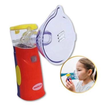 Imagem de Inalador Kids Mesh Bateria Recarregável Medicate Juvenil, Vermelho, 12