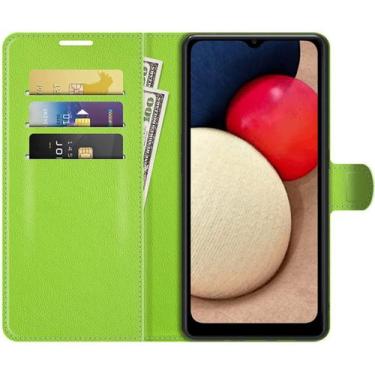 Imagem de Capa Capinha Carteira Samsung Galaxy A03s Case De Couro Flip - Danet, 