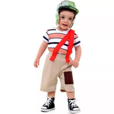 Imagem de Fantasia Chaves Bebê Menino Sulamericana, P - 1, Branco