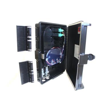 Imagem de Caixa de Atendimento Óptico com Splitter 1x8 APC para Redes Fttx Estrutura Fechada à Prova de Água Evus