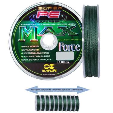 Imagem de Linha De Pesca Multifilamento 500m Max Force 4 Fios 0,20mm 25lb - Maru
