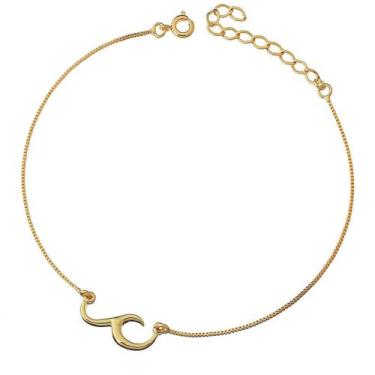 Imagem de Tornozeleira Onda Mar Oceano Dourada - Malu Store Visual