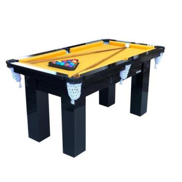 Imagem de Mesa de sinuca bilhar snooker RM3 Engers preta Base Ultra tecido amare