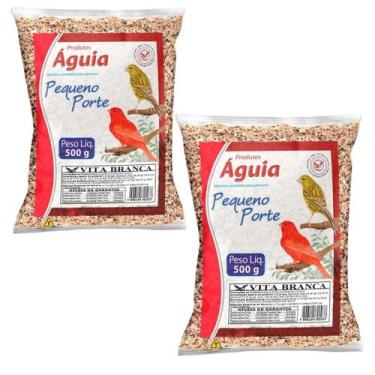 Imagem de Ração Vita Branca Alimento Pássaros Vitaminado 2x500 g - KAO E GATTO