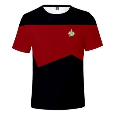 Imagem de Camiseta Unissex Star Trek Sci-Fi Com Estampa 3D Little Rocket, Moda D
